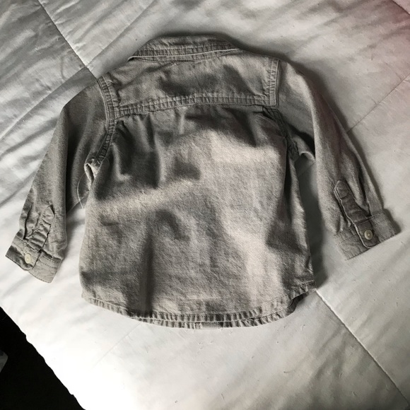 Gray Baby Collared Shirt - Picture 3 of 3